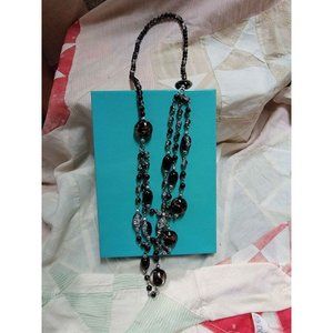 Fused glass necklace 16 inches long